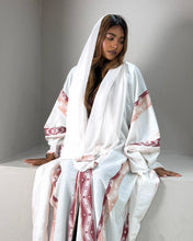 Load image into Gallery viewer, Sadu Cotton Jacquard Abaya (Terracotta Orange or Rose)