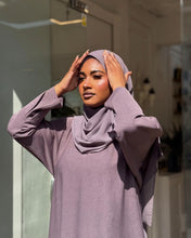 Load image into Gallery viewer, Tulip Sleeve Abaya in Cloche Cut (Mauve)