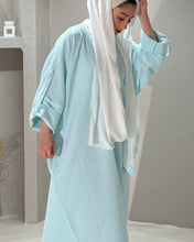Load image into Gallery viewer, Winter Closed Butterfly with Square Neck (Sky Blue)