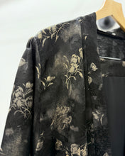 Load image into Gallery viewer, Floral Turkish Jacquard Patterned Abaya Set in Cloche Cut (No Inner Dress)
