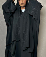 Load image into Gallery viewer, Luxurious Beaded Bisht Abaya (Black)