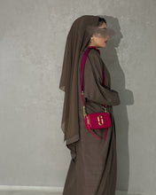 Load image into Gallery viewer, Italian Linen Abaya Set (Brown)