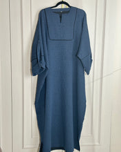 Load image into Gallery viewer, Winter Closed Butterfly with Square Neck (Navy with Black Piping)