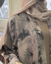 Load image into Gallery viewer, Flowery Patterned Abaya in Misty Sand (No Inner Dress)
