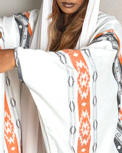 Load image into Gallery viewer, Sadu Cotton Jacquard Abaya (Terracotta Orange or Rose)