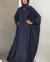Load image into Gallery viewer, *Best Seller* Umrah Abaya with Wudhu Friendly Clipped Sleeves (Berry)