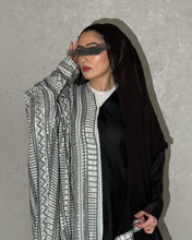 Load image into Gallery viewer, Half Embroidered Indian Linen Butterfly Abaya (Black)