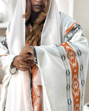 Load image into Gallery viewer, Sadu Cotton Jacquard Abaya (Terracotta Orange or Rose)