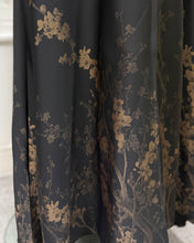 Load image into Gallery viewer, Eid Premium Gold Floral Patterned Abaya in Cloche-Cut
