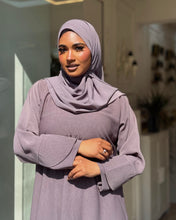 Load image into Gallery viewer, Tulip Sleeve Abaya in Cloche Cut (Mauve)