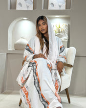 Load image into Gallery viewer, Sadu Cotton Jacquard Abaya (Terracotta Orange or Rose)
