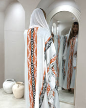 Load image into Gallery viewer, Sadu Cotton Jacquard Abaya (Terracotta Orange or Rose)
