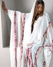 Load image into Gallery viewer, Sadu Cotton Jacquard Abaya (Terracotta Orange or Rose)
