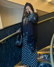Load image into Gallery viewer, Polka Dot Abaya with Lace Detail (Black or White Pattern)
