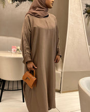 Load image into Gallery viewer, *Best Seller* Umrah Abaya with Clip at the Sleeves (Chocolate)
