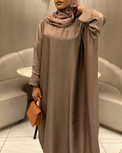 Load image into Gallery viewer, *Best Seller* Umrah Abaya with Clip at the Sleeves (Chocolate)

