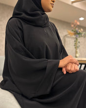Load image into Gallery viewer, Luxurious “Soft like Butter” Abaya with Spanish Sleeves (Black)
