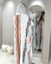 Load image into Gallery viewer, Sadu Cotton Jacquard Abaya (Terracotta Orange or Rose)
