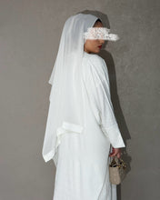 Load image into Gallery viewer, Ramadan Special White Butterfly Abaya Set
