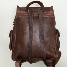 Load image into Gallery viewer, Handmade Real Leather Large Backpack

