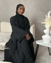 Load image into Gallery viewer, Two piece Eid Abaya with Arabic Calligraphy Embroidery
